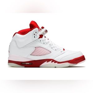 Jordan 5 retro pink red white